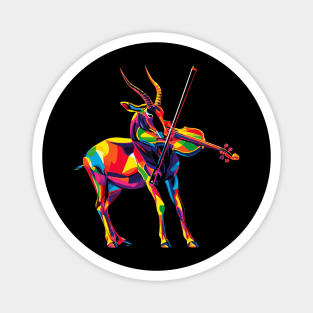 Gemsbok Playing Violin Magnet